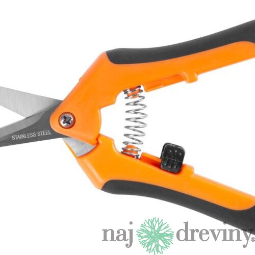 Nožnice Strend Pro, ručné, záhradné, zastrihávacie, oranžové