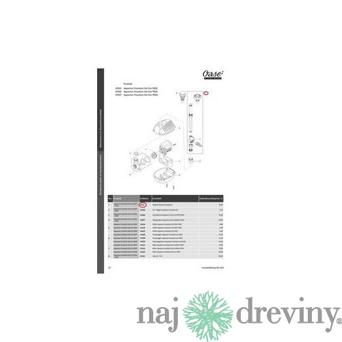 Oase set trysky a príslušenstva pre Aquarius Fountain set Eco 5500 - 9500