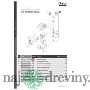 Oase set trysky a príslušenstva pre Aquarius Fountain set Eco 5500 - 9500