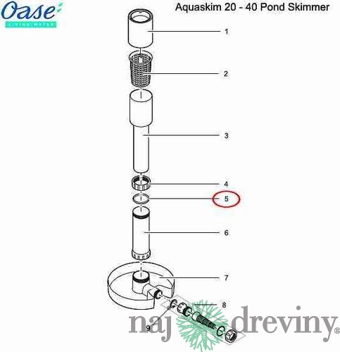 Oase tesnenie pre AquaSkim 20 a 40
