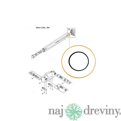 Oase tesniaci krúžok O-Ring pre Bitron C 24 a 55 W