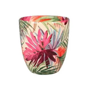 Obal na kvetináč KODET PALMA keramický lesklý d16x17cm