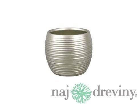 Obal na kvetináč LIGNE SOUDEK keramický d17x15cm, chromová zlatá