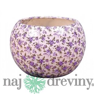 Obal na kvetináč MANES keramický lesklý d16x16cm