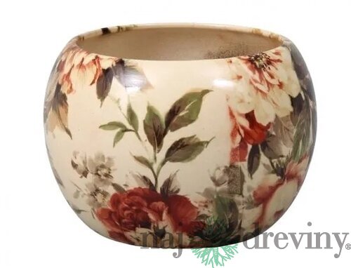 Obal na kvetináč MANES ROSA keramický lesklý d16x16cm