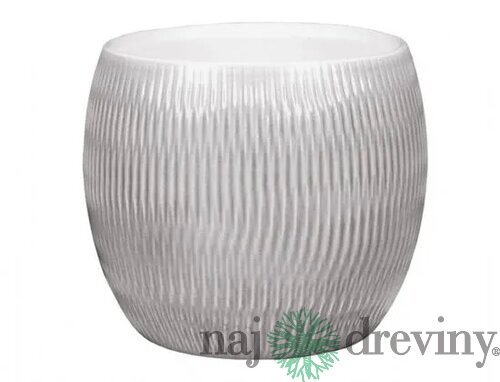 Obal na kvetináč PLISSEE SOUDEK keramický lesklý d13x12cm