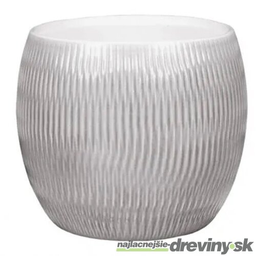 Obal na kvetináč PLISSEE SOUDEK keramický lesklý d13x12cm