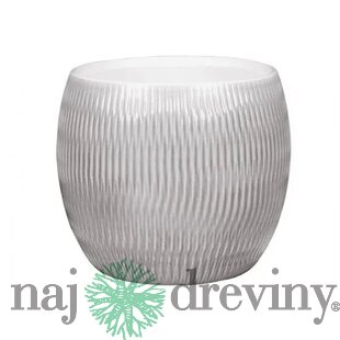 Obal na kvetináč PLISSEE SOUDEK keramický lesklý d13x12cm