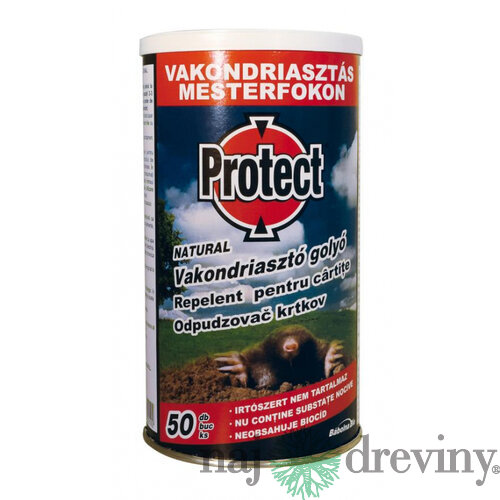 Odpudzovač krtov PROTECT NATURAL, 50 ks guličiek