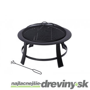 Ohnisko Grill, kovové, okrúhle, 76x50 cm