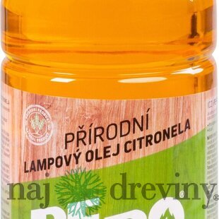 Olej PE-PO® lampový 1000 ml, prírodný, repelentný, proti komárom, Citronella