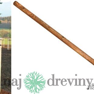 Oporný kôl na strom výška 250 cm, priemer 8 cm, guľatý