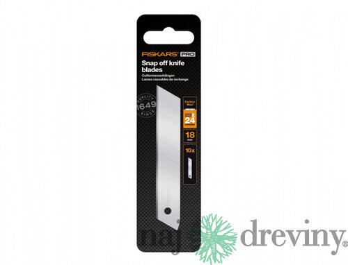 Ostrie FISKARS CARBONMAX odlamovací nôž 18mm 10ks 1048066