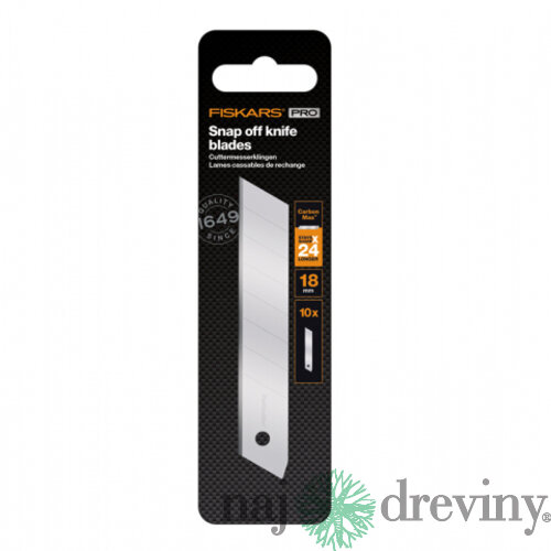 Ostrie FISKARS CARBONMAX odlamovací nôž 18mm 10ks 1048066