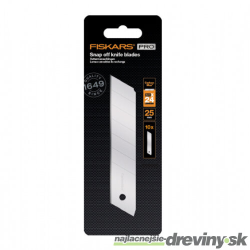 Ostrie FISKARS CARBONMAX odlamovací nôž 25mm 10ks 1048067