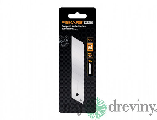 Ostrie FISKARS CARBONMAX odlamovací nôž 25mm 10ks 1048067