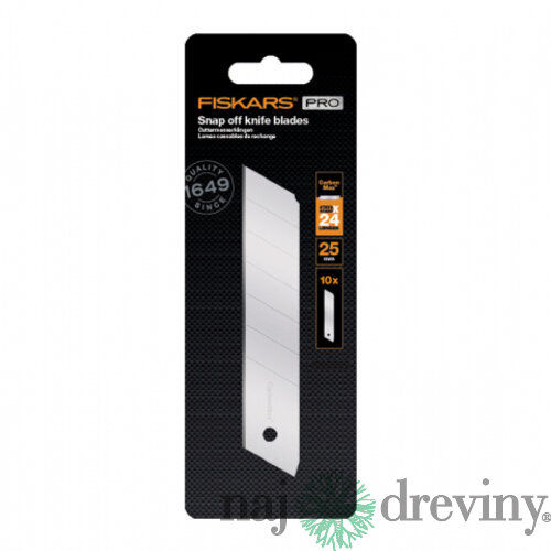 Ostrie FISKARS CARBONMAX odlamovací nôž 25mm 10ks 1048067