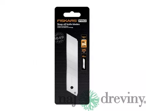 Ostrie FISKARS CARBONMAX odlamovací nôž 25mm 10ks 1048067