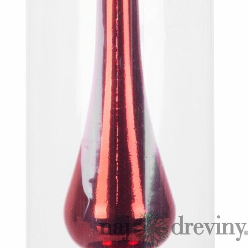 Ozdoba Vianoce, 1 ks, 25 cm, špic, červený, na vianočný stromček