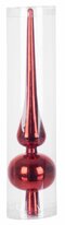Ozdoba Vianoce, 1 ks, 25 cm, špic, červený, na vianočný stromček