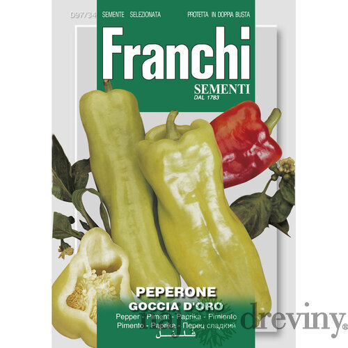 Paprika - GOCCIA D‘ORO - semená, 1 gram