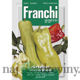 Paprika - GOCCIA D‘ORO - semená, 1 gram