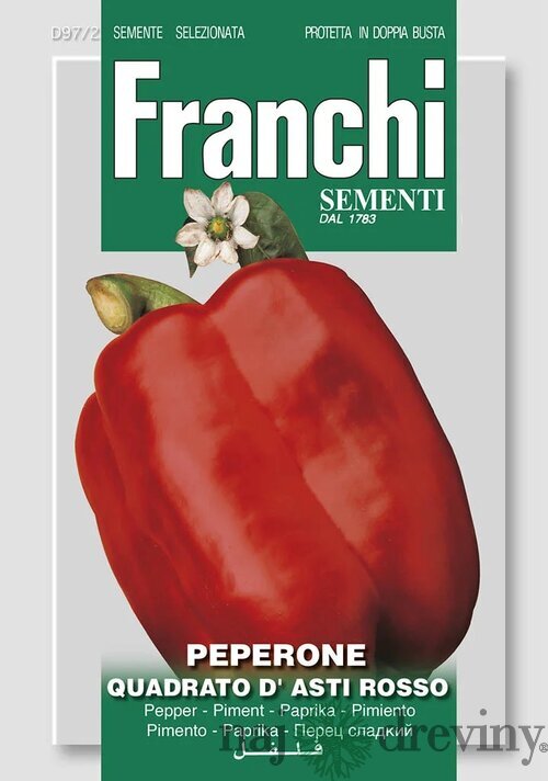 Paprika - QUADRATO D´ASTI ROSSO - semená