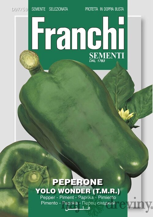 Paprika - YOLO WONDER - semená, 2 gramy