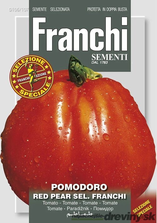 Paradajka - RED PEAR sel. FRANCHI, F1 semená 1 gram