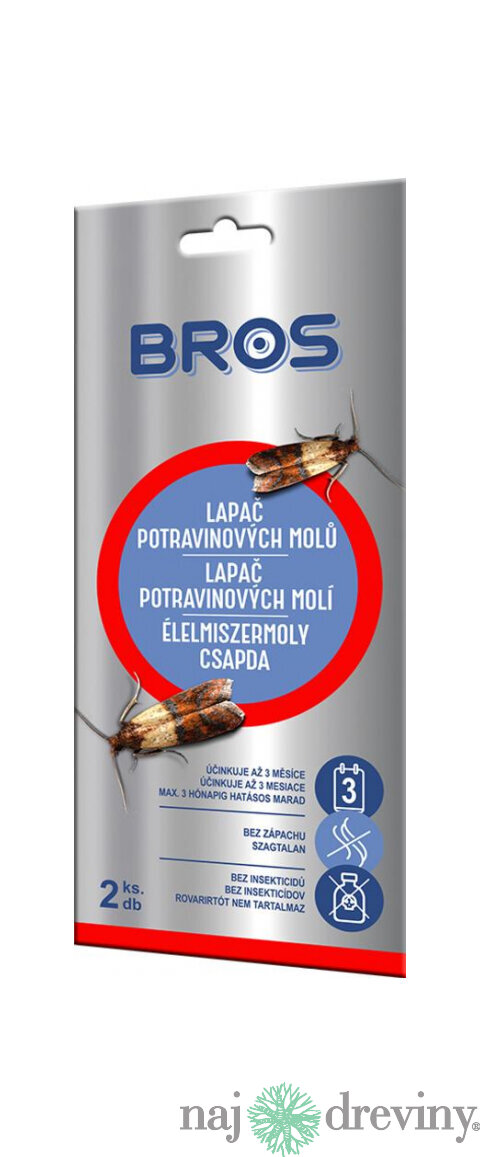 Pasca Bros, proti moliam, lepová, moľolapka, bal. 2 ks