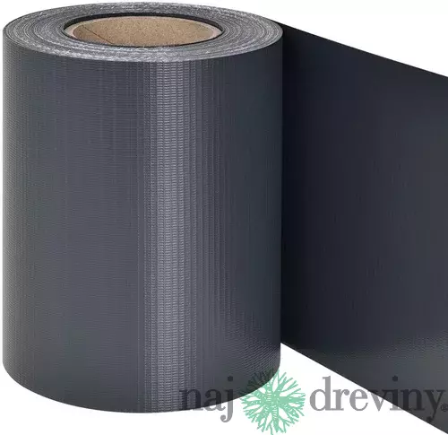 Páska EUROSTANDART tieniaca, antracit, 190mm, L-35m, s 20 klipsami, 450g/m2