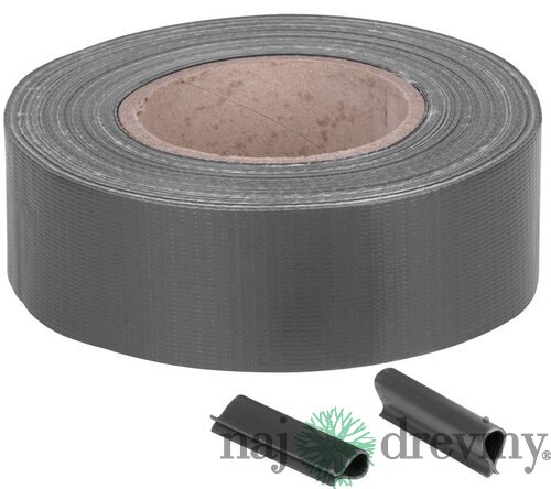 Páska EUROSTANDART tieniaca, antracit, 47,5mm, L-35m, s 20klipsami, 450g/m2