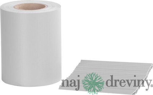 Páska EUROSTANDART tieniaca, sivá, 190mm, L-35m, s 20klipsami, 450g/m2