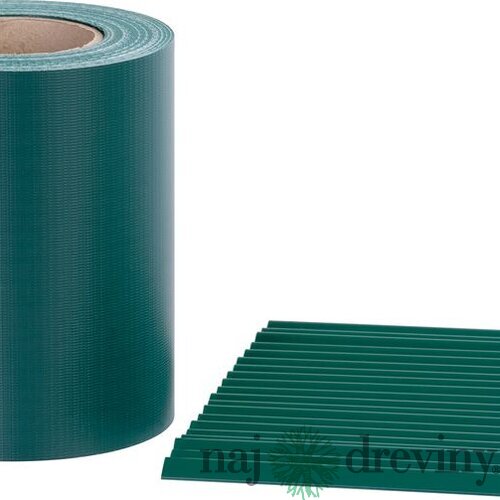 Páska EUROSTANDART tieniaca, zelená, 190mm, L-35m, s 20 klipsami, 450g/m2