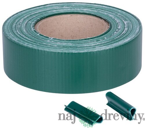 Páska EUROSTANDART tieniaca, zelená, 47,50mm, L-35m, s 20 klipsami, 450g/m2