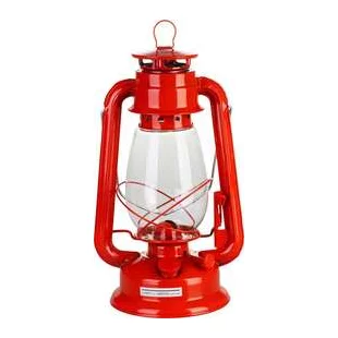 Petrolejová lampa červená, výška 30cm