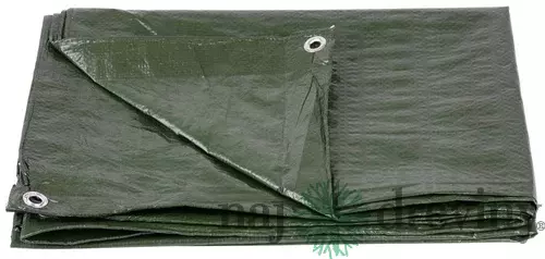 Plachta Tarpaulin Light 2x2 m, 65 g/m, zakrývacia, zelená, s okami