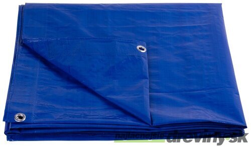 Plachta Tarpaulin Standard 10x15, zakrývacia, 80 g/m2, modrá, s okami