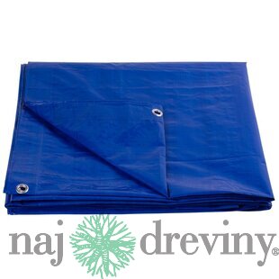 Plachta Tarpaulin Standard 8x12, zakrývacia, 80 g/m2, modrá, s okami
