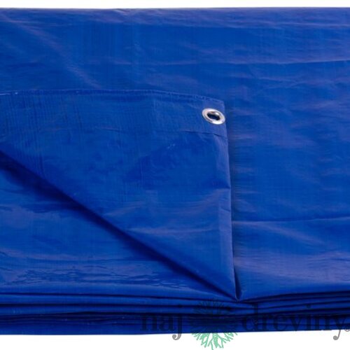 Plachta Tarpaulin Standard 8x12, zakrývacia, 80 g/m2, modrá, s okami