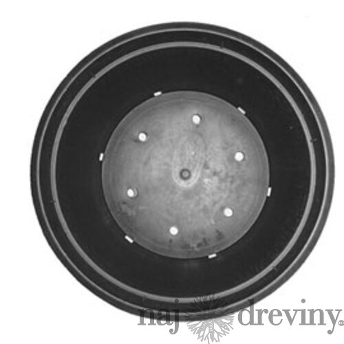 Plastový kvetináč čierny objem 35 l
