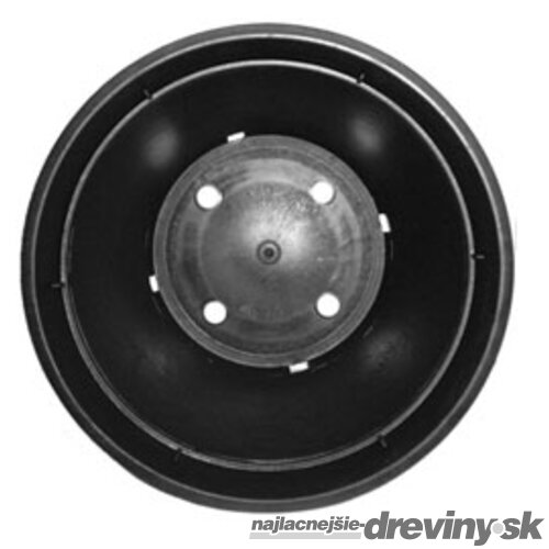 Plastový kvetináč čierny objem 7,5 l
