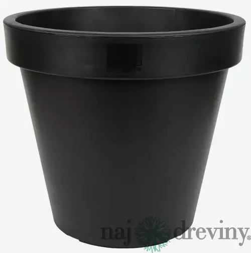 Plastový kvetináč, priemer 60cm, čierny