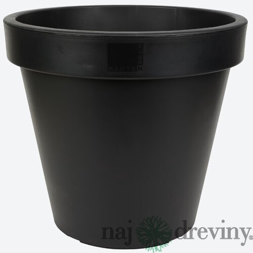 Plastový kvetináč, priemer 60cm, čierny
