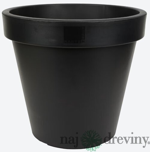 Plastový kvetináč, priemer 60cm, čierny