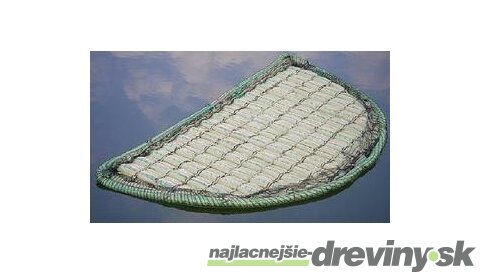 Plávajúci rastlinný ostrov polkruh priemer 121 cm