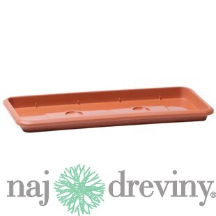 Podložka pod kvetináč truhlík 60cm AGRO IP60é hnedá plastová PROSPERPLAST