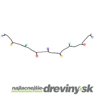 Reťaz MagicHome Vianoce Cherry Balls, 100x LED multicolor, IP44, 8 funkcií, osvetlenie, L-9,90 m 220V