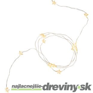 Reťaz MagicHome Vianoce Twisted Stars 180S, 180x micro star LED teplá biela, jednoduché svietenie, 230V, 50 Hz, IP44, exteriér, osvetlenie, L-2 m x 9 reťazcov