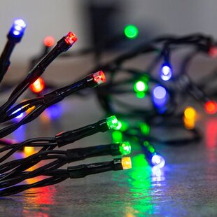 Reťaz Vianoce Ceibo, 48 LED multicolor, 8 funkcií, časovač, 3xAA, exteriér, osvetlenie, L-3,50 m